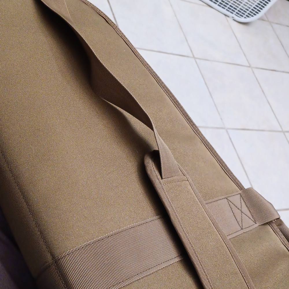 Brown Tactical Rifle Case with Durable Fabric and Padded Design - Picture 5 of 5